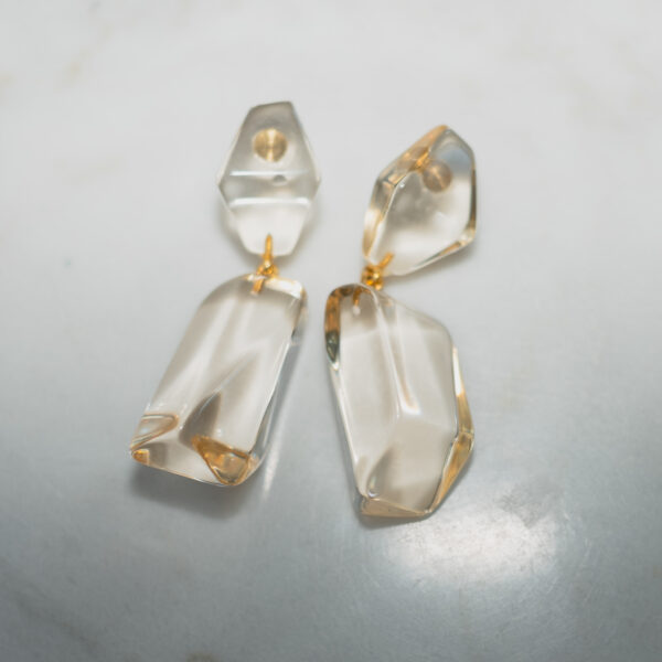 BerNice Resin Clear Tranlucent earrings